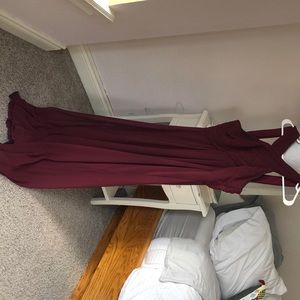 Levkoff Maroon Formal Dress